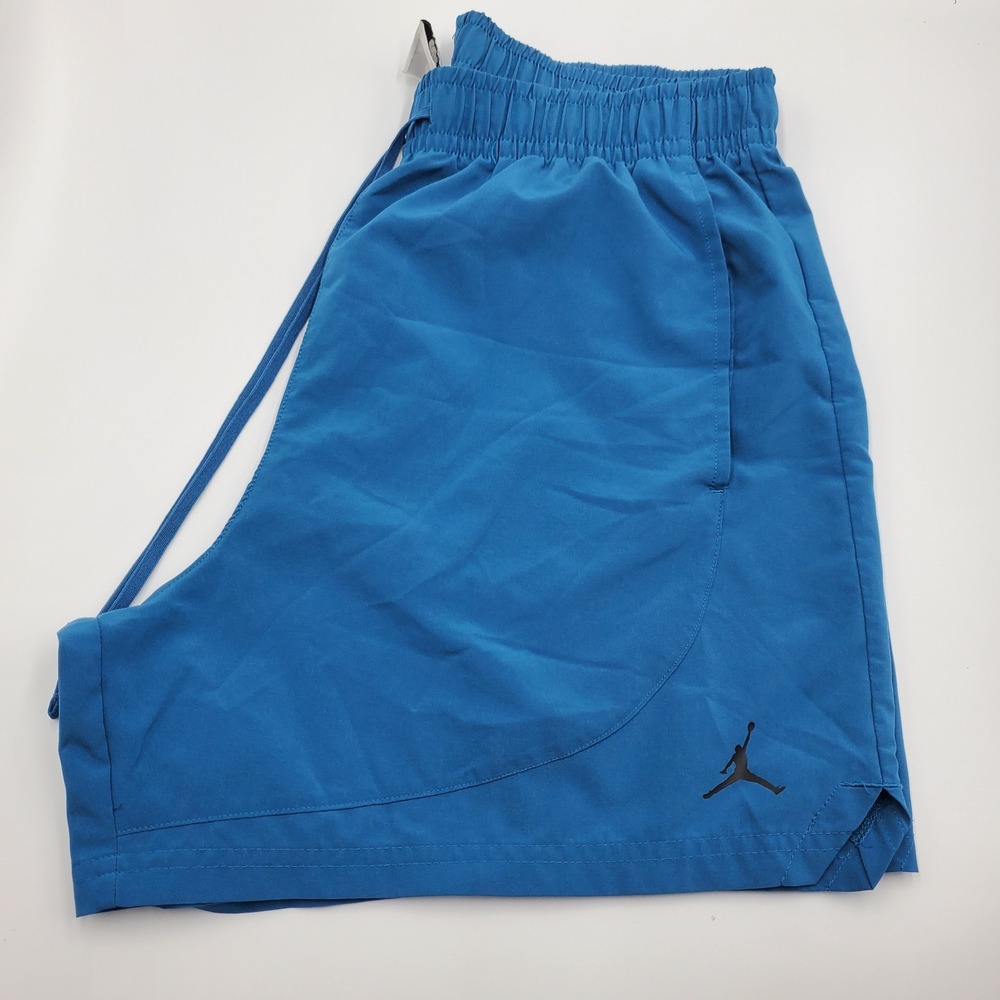 Jordan Dri-FIT Mens Blue Basketball Athletic Shorts Size Large Jumpman Logo flaw